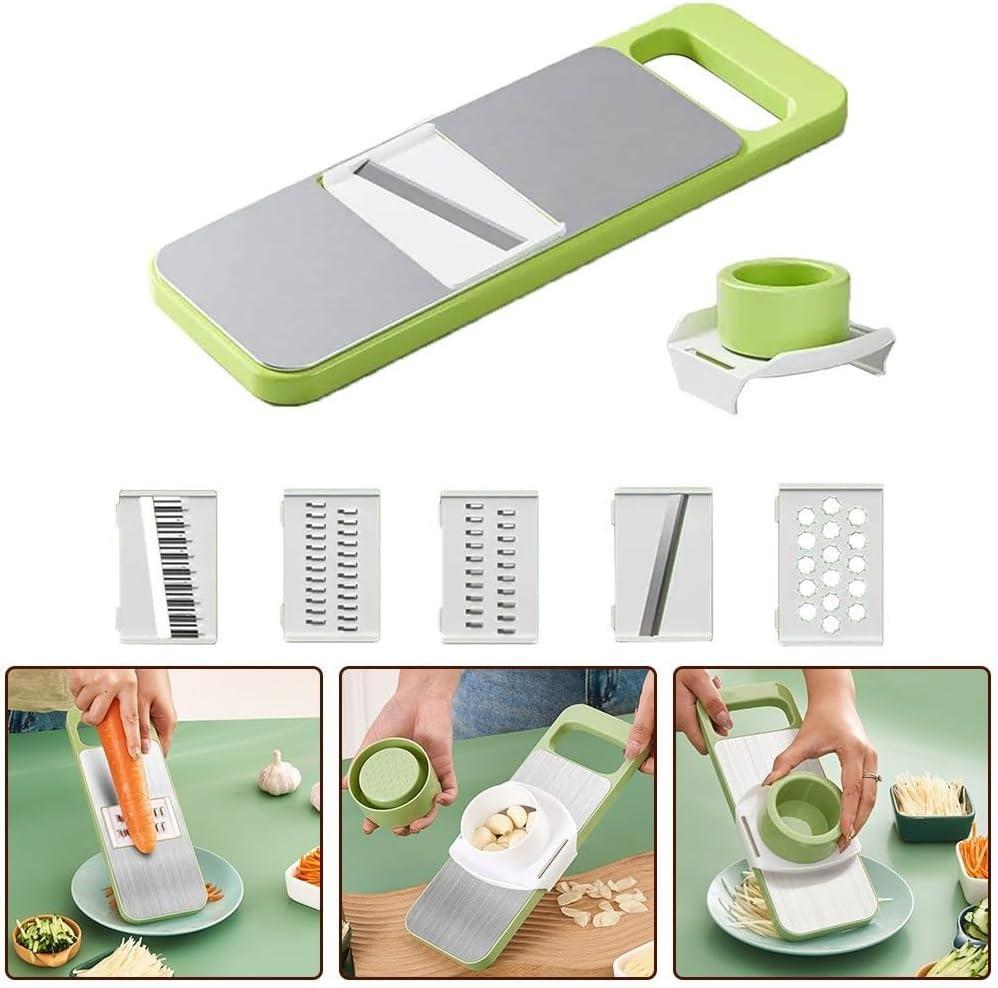 Green Multi-Blade Grater with ABS Plastic Handle
