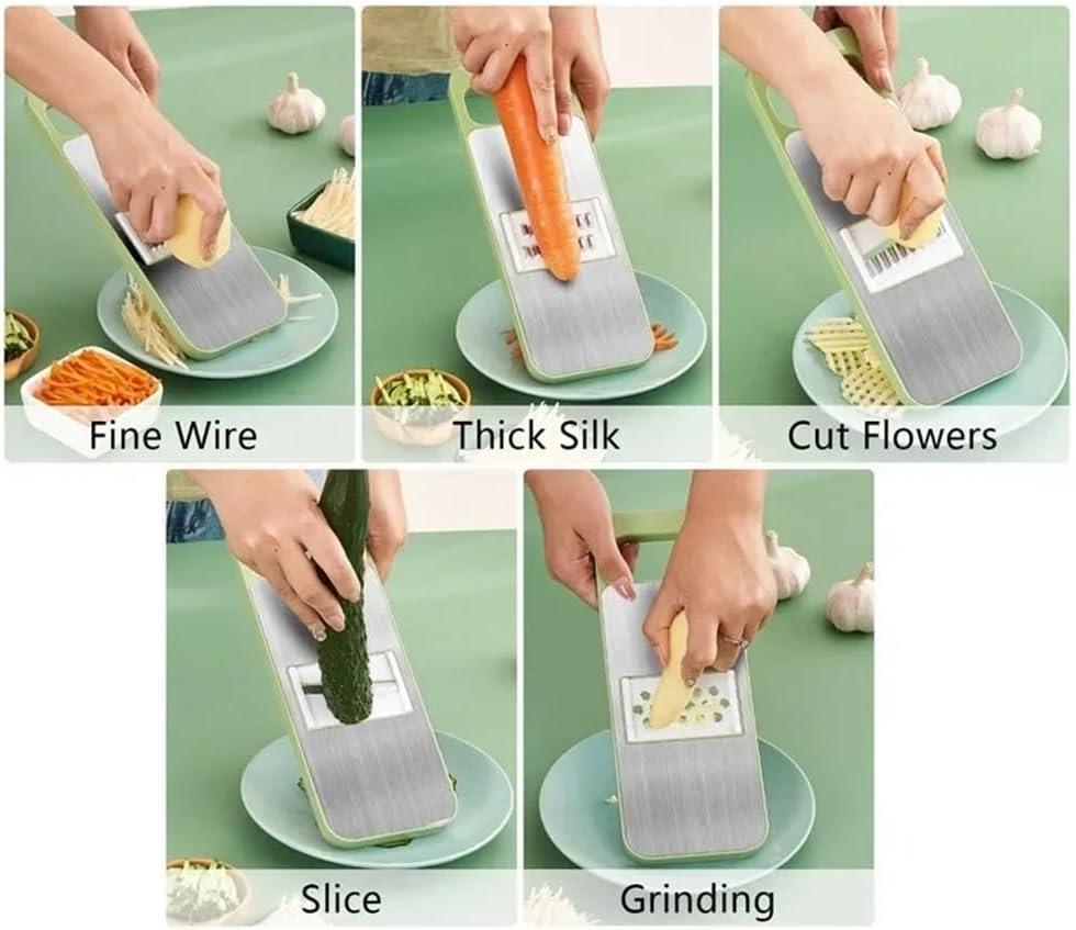 Green Multi-Blade Grater with ABS Plastic Handle
