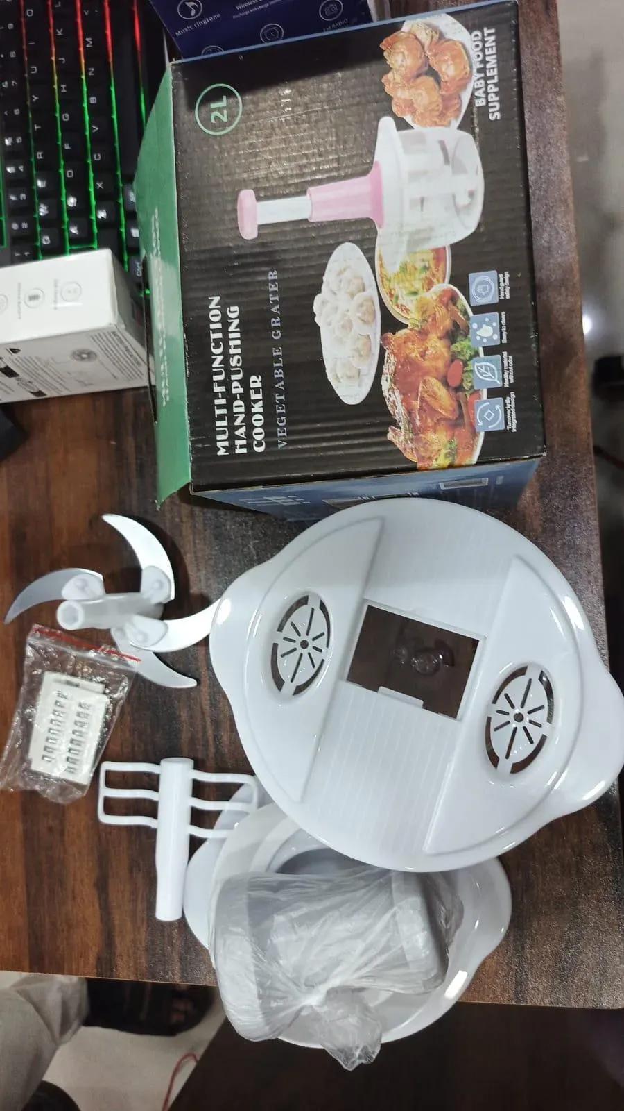 Push Chopper Vegetable Cutter ABS Plastic Easy Handling