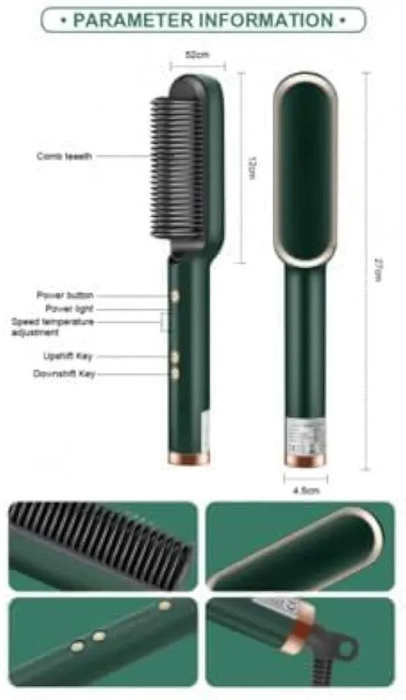 Green Hair Comb for Straight & Curly Hair Styling